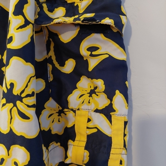 Plugg Co Yellow Blue Shorts 40 Original Cargo Equip Water Pull-On  Drawstring - Picture 8 of 8